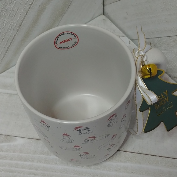 NWT Dogs Holly & Joy Christmas Dogs in Santa Hats Mug - Picture 3 of 4